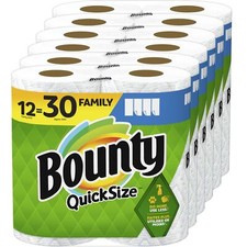 Toalhas de papel tamanho rápido Bounty, brancas, 12 rolos familiares = 30 rolos regulares comprar usado  Enviando para Brazil