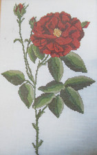 Stickvorlage rote rosenblüte gebraucht kaufen  Wuppertal