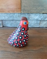 Galo de cerâmica vintage pintado à mão galo vermelho Angola galinha pássaro figura comprar usado  Enviando para Brazil