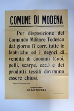 Manifesto modena comando usato  Italia