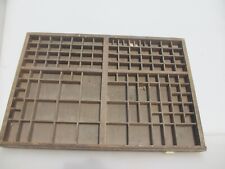 Impressoras de madeira antigas bandeja gaveta display de parede rack tipográfico antigo vintage, usado comprar usado  Enviando para Brazil