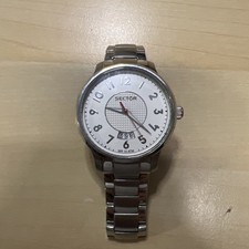 Usado, Relógio masculino Sector 640C 42 mm, branco, pulseira de aço, função de data, sub 100 M comprar usado  Enviando para Brazil