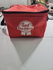 Refrigerador de cerveja com isolamento de fita azul PABST comporta 6 latas Koozie original, usado comprar usado  Enviando para Brazil