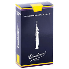Vandoren Soprano Sax Palhetas Tradicionais Força 1, Caixa de 10, usado comprar usado  Enviando para Brazil