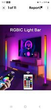 Usado, Barra de luz LED RGB sincronização de música lâmpada de assoalho de canto controle APP mudança de cor (OK) comprar usado  Enviando para Brazil