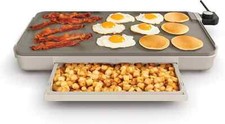 Bandeja de aquecimento de chapa elétrica Bella 12" x 22" revestimento antiaderente de cerâmica caixa aberta comprar usado  Enviando para Brazil