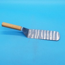 3" x 8" HAMBÚRGUER FLEXÍVEL DE AÇO INOXIDÁVEL/TORNER DE BOLO/ESPÁTULA COM CABO DE MADEIRA comprar usado  Enviando para Brazil