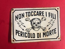 Insegna smaltata pericolo usato  Milano