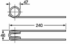 Dente ranghinatore adattabile usato  Italia