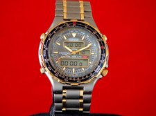 Raro Citizen Titanium C162 Pilot FLIGHT COMPUTER COUNTER AIR FORCE Relógio, bom comprar usado  Enviando para Brazil