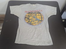 Camiseta Vintage Iron Maiden 1983 Piece Of Mind World Tour L 50/50 Ponto Único comprar usado  Enviando para Brazil