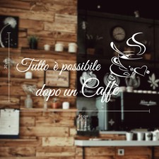 Vetrofanie adesivo caffè usato  Napoli