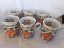 Mugs fruit design for sale  CARMARTHEN