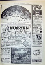 Antique print 1910 for sale  UK