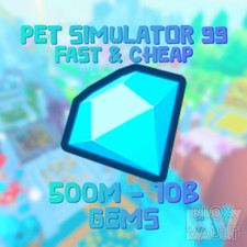 Pet Simulator 99 💎 Gems 500M-10B | Diamantes PS99 | Pet Sim 99 barato e rápido comprar usado  Enviando para Brazil