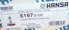 Hansa hansajet kopfbrause gebraucht kaufen  Mannheim