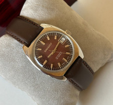Relógio Sandoz Vintage Anos 70 Automático 25 Joias Masculino Data Vermelha Raro Quadrado 35mm comprar usado Relógio Sandoz Vintage Anos 70 Automático 25 Joias Masculino Data Vermelha Raro Quadrado 35mm comprar usado  Enviando para Brazil