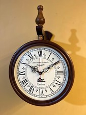 Antigo Relógio de Parede Victoria Station Dupla Face Ferroviário Decorativo para Casa comprar usado  Enviando para Brazil