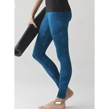 Leggings Lululemon Wunder Bajo Talla 8 Azul Negro Estampado Tiro Alto Largo Completo segunda mano  Embacar hacia Argentina