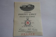 étiquette ancienne vin d'occasion  Biganos