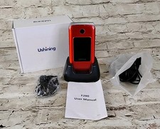 Celular Ushining 3G desbloqueado flip para crianças idosas, botão grande fácil de usar  comprar usado  Enviando para Brazil