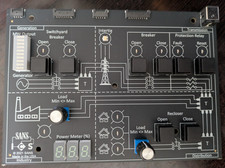 Placa simuladora de entrenamiento de control industrial GE / SANS ICS - Panel de demostración de red eléctrica segunda mano  Embacar hacia Mexico