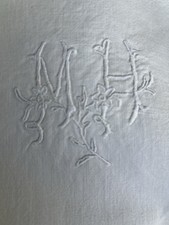 Vintage french linen for sale  BRIDPORT