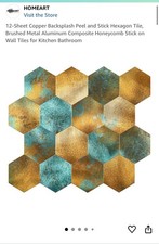 Copper backsplash peel for sale  Gilbert