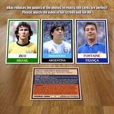 World Geniuses Soccer Football Legends 100 cartas com Pelé Cruyff Maradona +, usado comprar usado  Brasil 