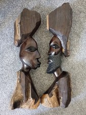 Pair vintage african for sale  YEOVIL