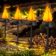 ANMEIX LUZES SOLARES DE NATAL EXTERNAS ATUALIZADAS TOCHA SOLAR PACOTE COM 4 PRETO, usado comprar usado  Enviando para Brazil