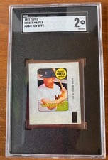 1969 mantle decal mickey for sale 1969 mantle decal mickey for sale Wheeling