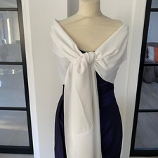 Ivory heavy crepe for sale  LONDON
