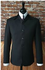 Terno Mod Beatles colarinho de veludo preto 4 botões ajuste fino retrô anos 1960 comprar usado  Enviando para Brazil