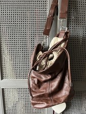 Zara brown leather for sale  CROYDON