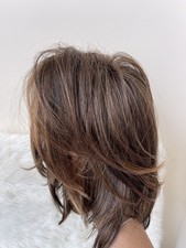 Perucas femininas 100% cabelo humano destaque em camadas 13x4 renda frontal comprar usado  Enviando para Brazil