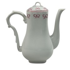 Cafeteira Vista Alegre VA rosa rubi Portugal arcos e branco 8 1/4" + tampa - em excelente estado usado comprar usado  Enviando para Brazil