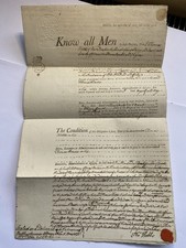 1794 bond parchment for sale 1794 bond parchment for sale  WARLINGHAM