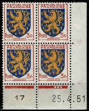 1951 bloc armoiries d'occasion  Dieuze