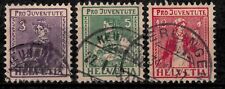 Suíça 1917 ☀ Pro Juventute SG J6-J8 Usado (CV £120) ☀ Usado comprar usado  Enviando para Brazil