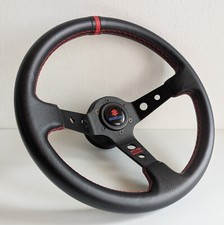 Volante serve para SUZUKI SAMURAI Sidekick Jimny couro vermelho profundo 81-93 comprar usado  Enviando para Brazil