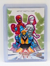Cartão esboço Spider-Man Into the Spider-Verse Bnfer Wolverine Spider-Man Ghost comprar usado  Enviando para Brazil