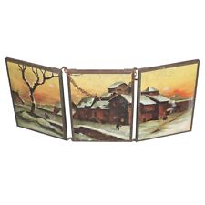 Ancien miroir triptyque d'occasion  Cerisy-la-Salle