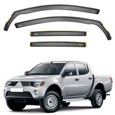 Defletores de vento para Mitsubishi L-200 mk4 4 portas pick-up 2006-2015 4 peças ISPEED TINT comprar usado  Enviando para Brazil