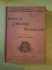 Manuel ouvrier mécanicien d'occasion  Joinville