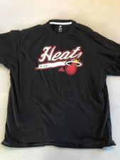 Camiseta Miami Heat Adidas masculina 2XL preta gráfica basquete casual NBA comprar usado  Enviando para Brazil