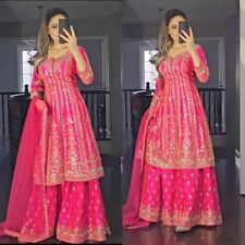 VESTIDO PAQUISTANÊS SALWAR KAMEEZ INDIANO FESTA DE CASAMENTO TERNO BOLLYWOOD SHARARA comprar usado  Enviando para Brazil