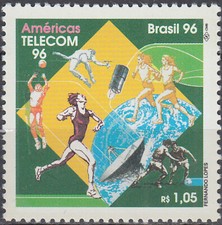 Brazil Americas Telecom 1996 MNH-4,50 euros comprar usado  Enviando para Brazil