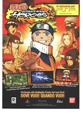 NARUTO Ultimate Ninja Heroes Pubblicità 2008 PSP Italian Magazine Advertising comprar usado  Enviando para Brazil