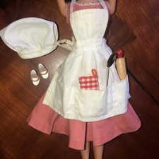 Usado, Roupa e acessórios originais vintage Barbie-Q #962 para churrasco, Mattel década de 1960 BOM comprar usado  Enviando para Brazil